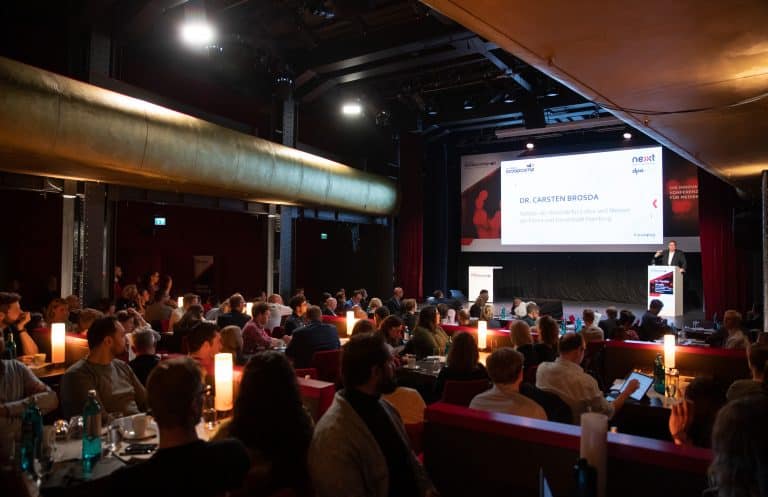 Innovationskonferenz für Medien "Scoopcamp" am 25.09.2019 im Kehrwieder Theater in Hamburg.